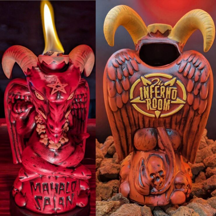 Mahalo Satan Mug -RED